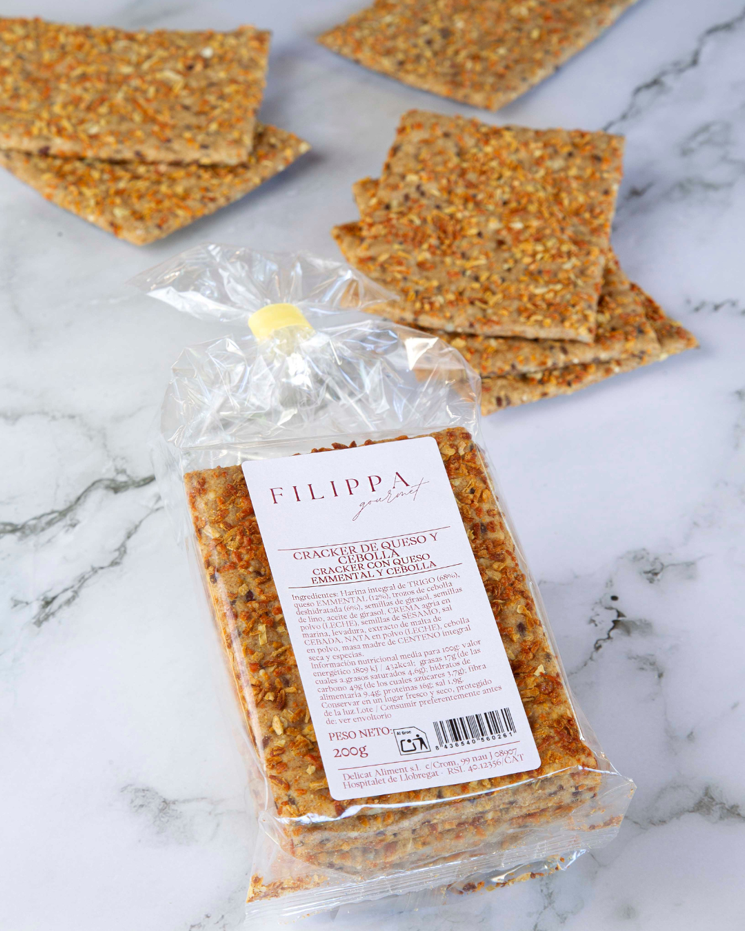 Cracker cebolla y queso